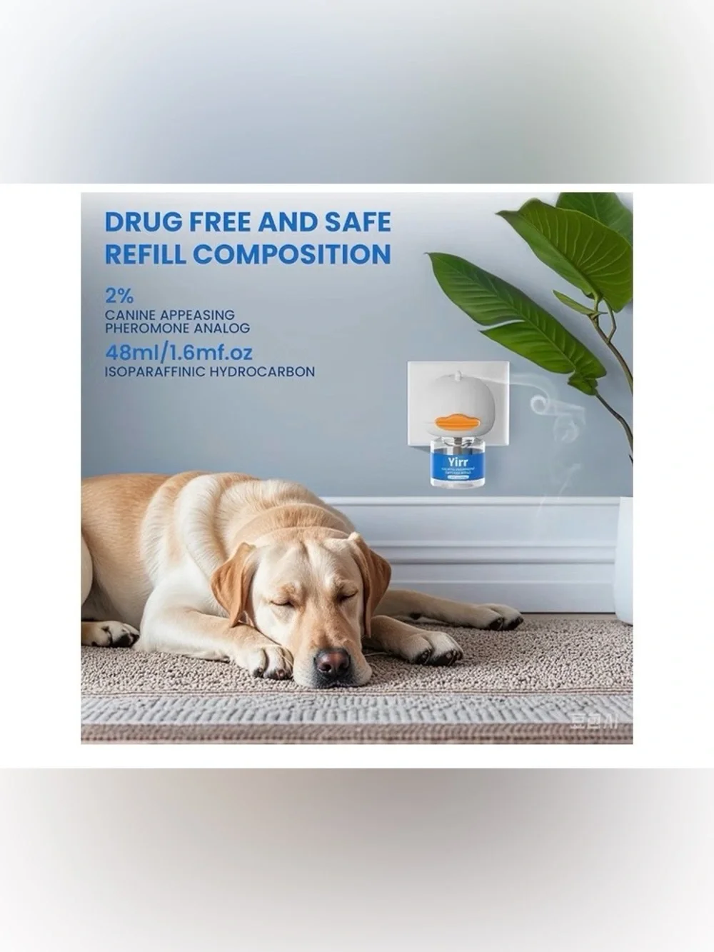 Pheromones Calming Diffuser for Dogs Relieve Stress Anxiety, SEALED PACKAGE